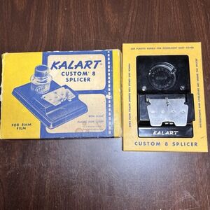 Kalart Custom 8 Splicer 8mm Film Editor Tool w/‎ Box Instructions Vintage USA